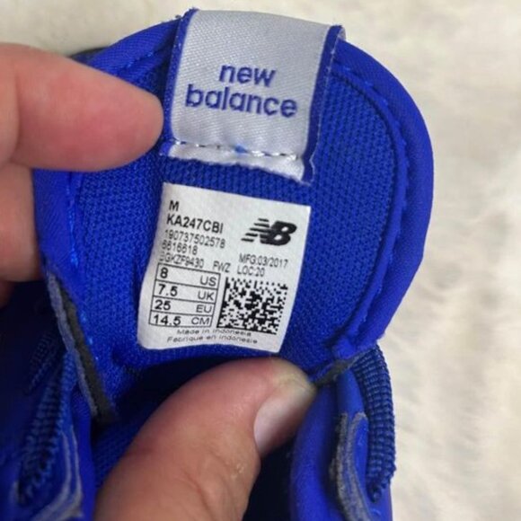 New Balance Kids Sneakers - Blue and White - Picture 7 of 9